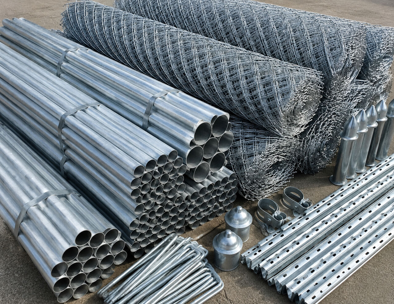 Dammam, Business, 1. GALVANIZED PIPE &bull; SCH 40 BLACK PIPE &bull; FENCING & WIRE MESH STOCKIST  2. STEEL PIPE & FEN