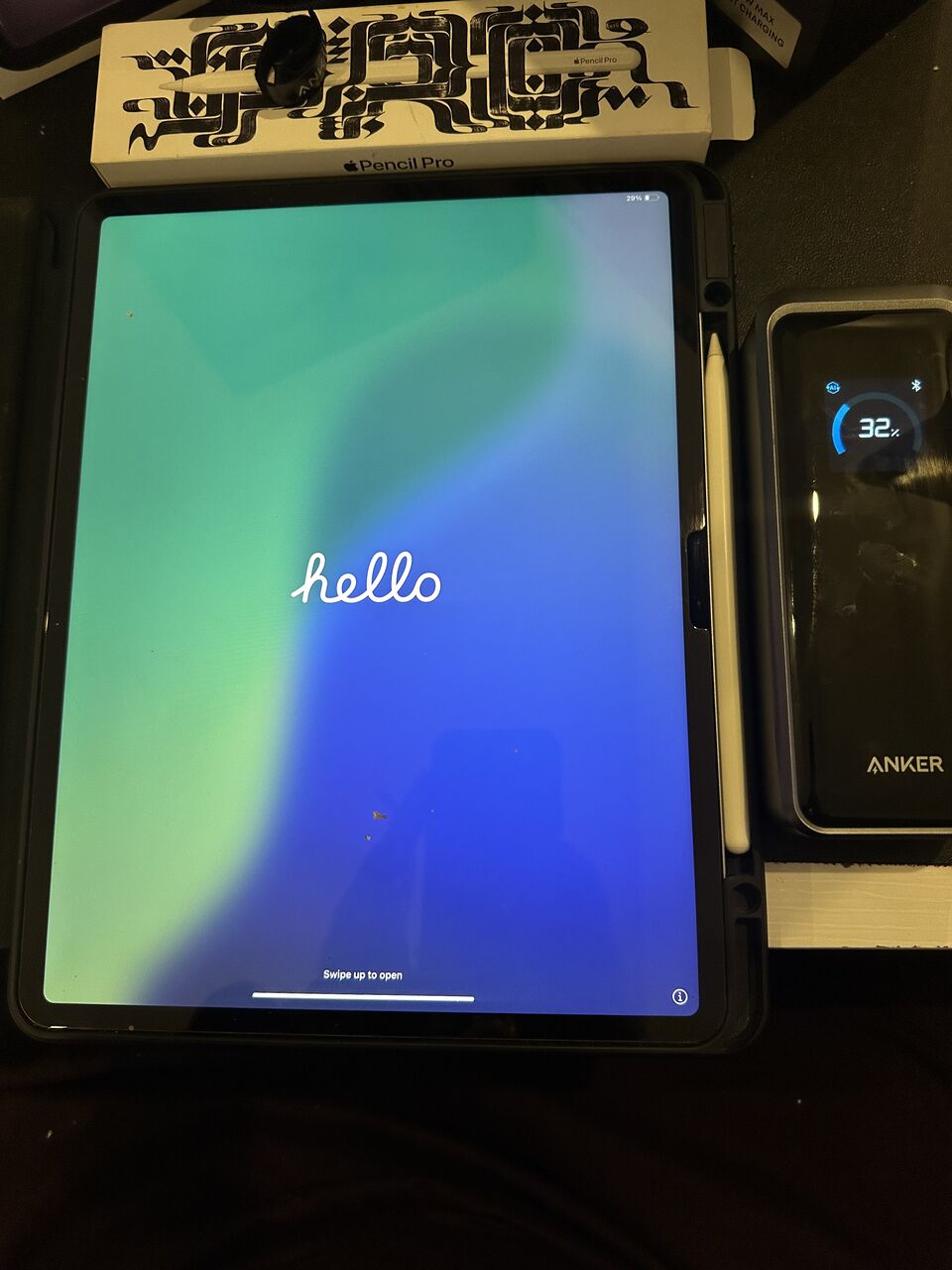 Khobar, Tablet Computers, SAR 3200,  IPad Air 13" M2 128GB Space Gray + Apple Pencil Pro + Anker Prime Power Bank