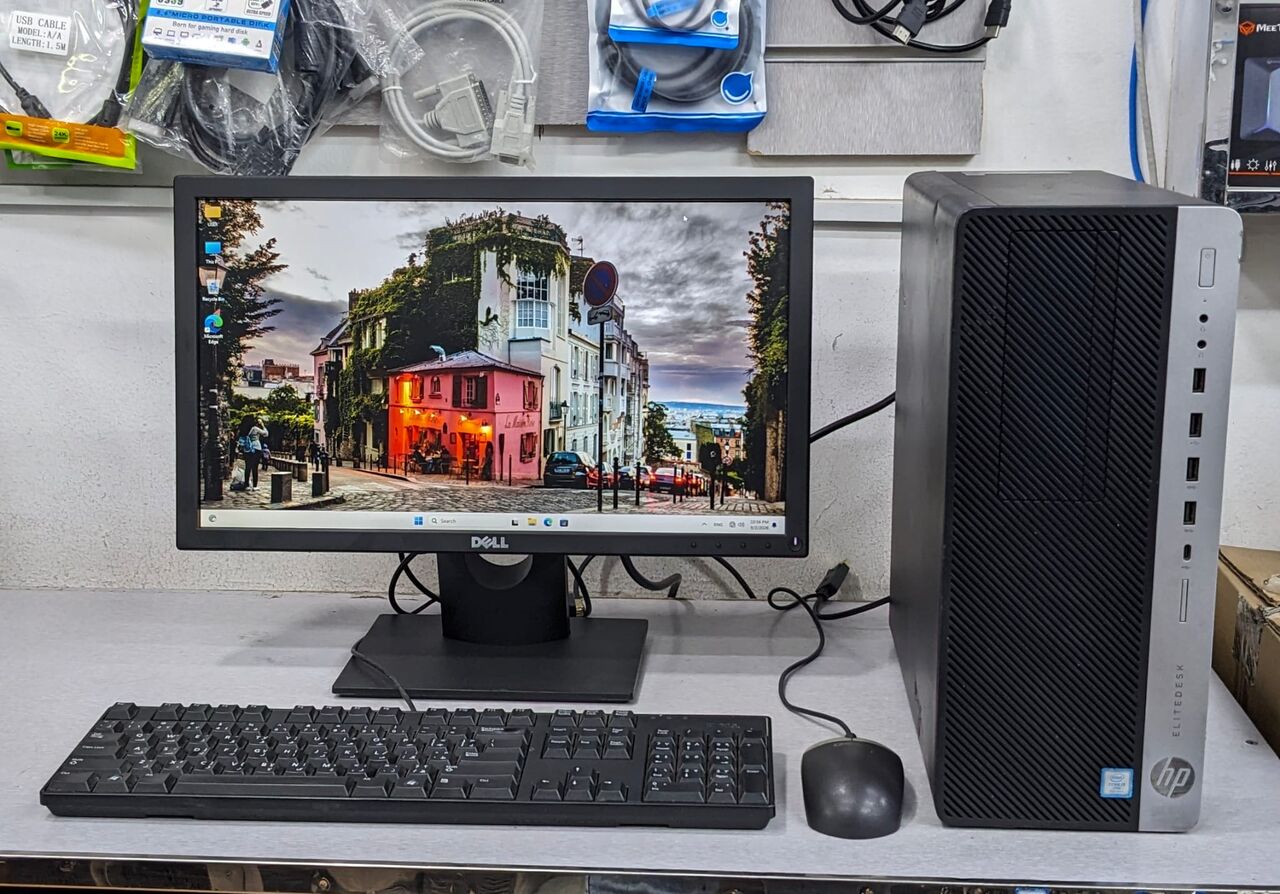 Manama, Tablet Computers, BHD 103,  HP Core I7 8th Gen PC 3.2GHz (12CPUs) RAM 8GB SSD 256GB 19" Monitor Ready To Use