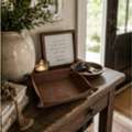 USD 16,  Custom Leather Valet Tray | Engraved Catchall Organizer