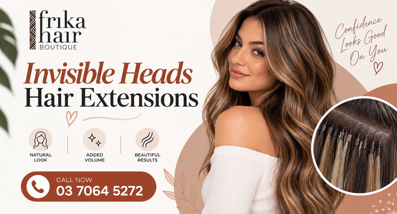 Melbourne, Beautician, Invisible Heads Hair Extensions At Frika Hair In Melbourne