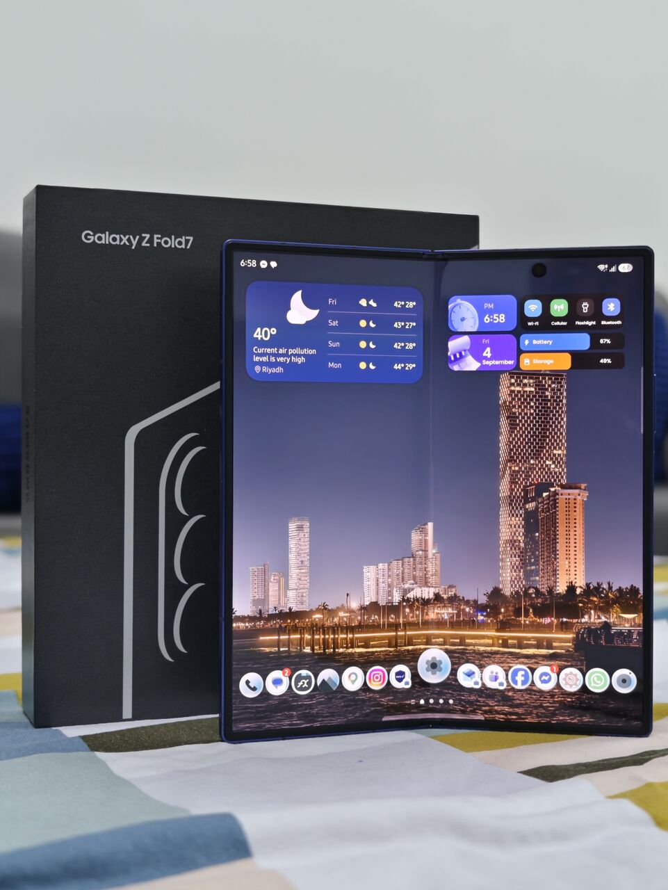 Riyadh, Mobile Phones, SAR 4700,  Samsung Galaxy Z Fold 7 Blue 512 GB