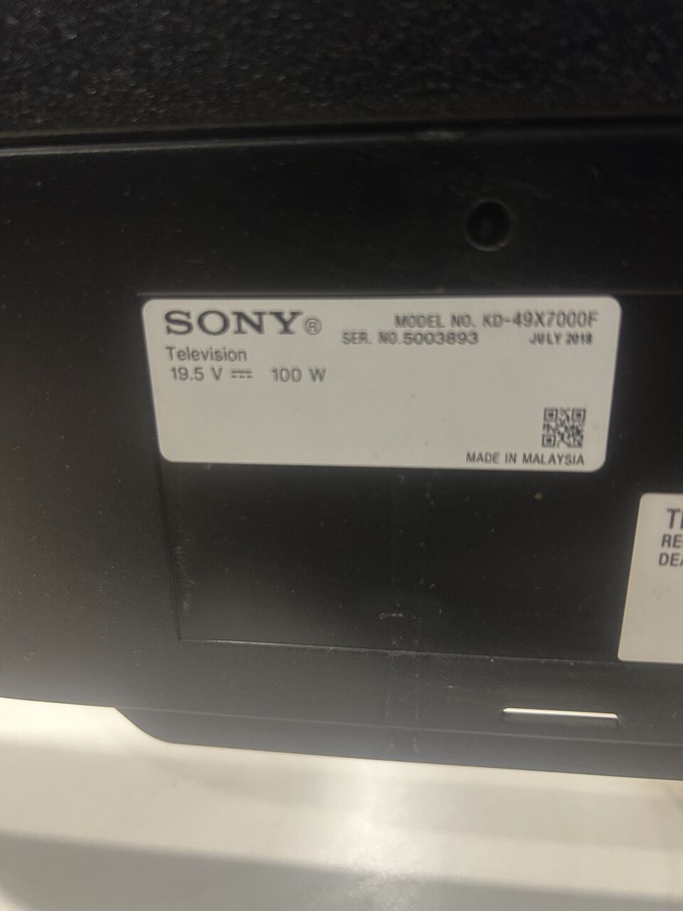 Al Rawdah, Electronics, SAR 580,  Sony TV   LED 49&rdquo; Made In Malaysia