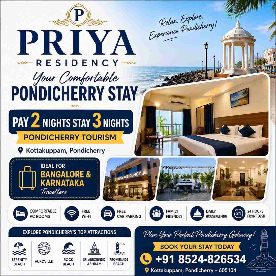 Bangalore, Restaurants, Did You Know The Pondicherry Tour Plan