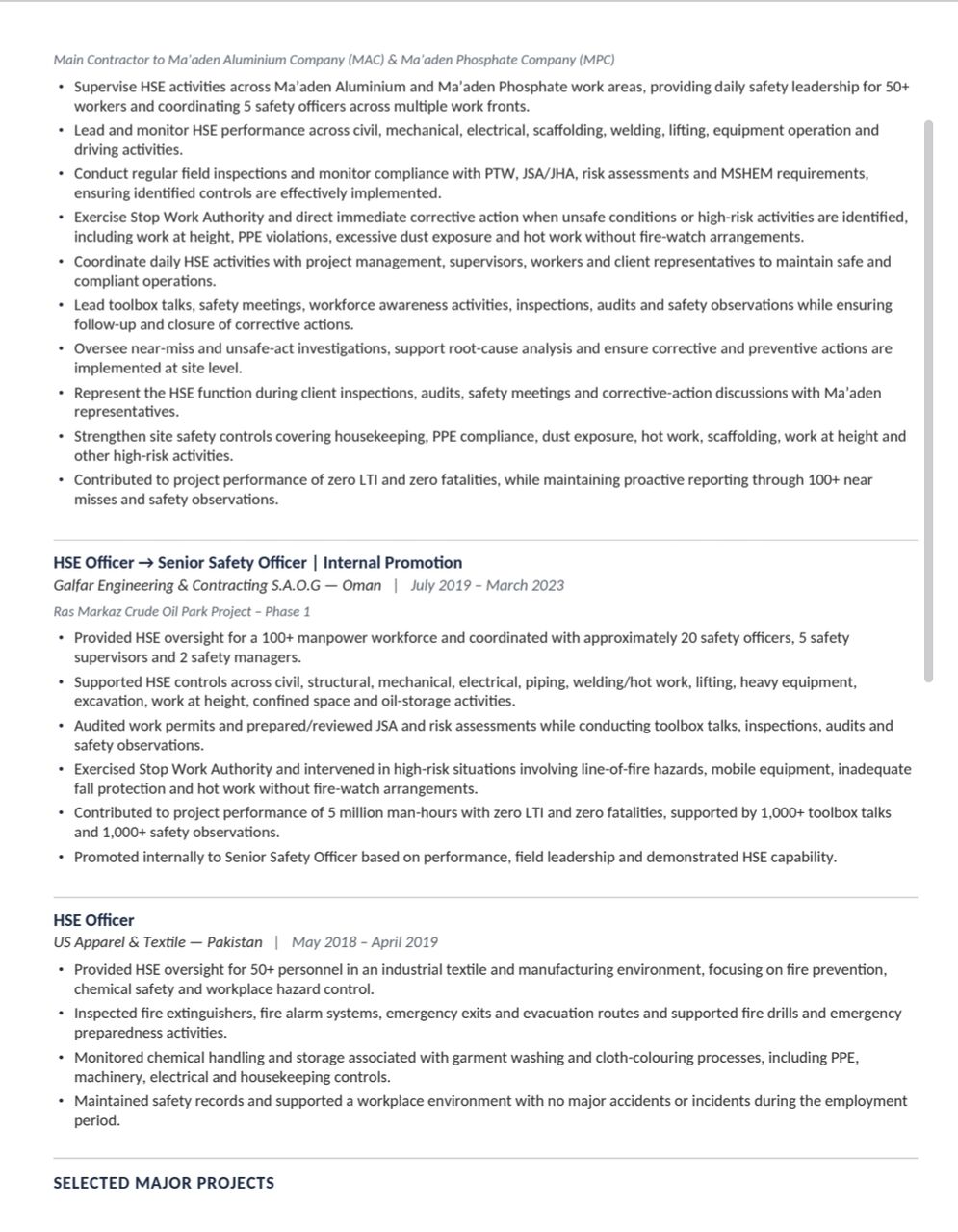 Jubail, Job Seekers, Hse Officer, Hse Supervisor