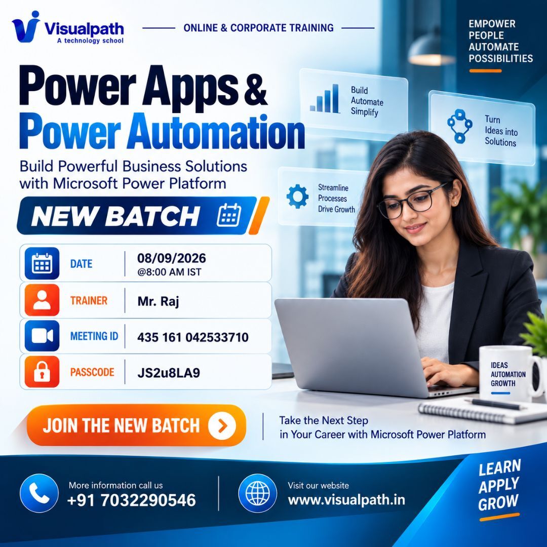 Hyderabad, Education, Power Apps & Power Automate Masterclass Starts Soon.