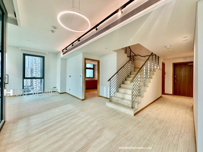 Daiya, Apartments, Flats, Houses & Villas, KWD 1200/month,  2 BR,  Brand New 3-Bedroom Duplex Sea View For Rent In Daiya