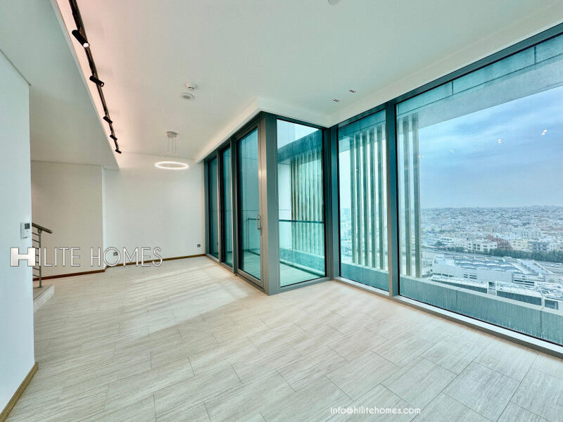 Daiya, Apartments, Flats, Houses & Villas, KWD 1200/month,  2 BR,  Brand New 3-Bedroom Duplex Sea View For Rent In Daiya