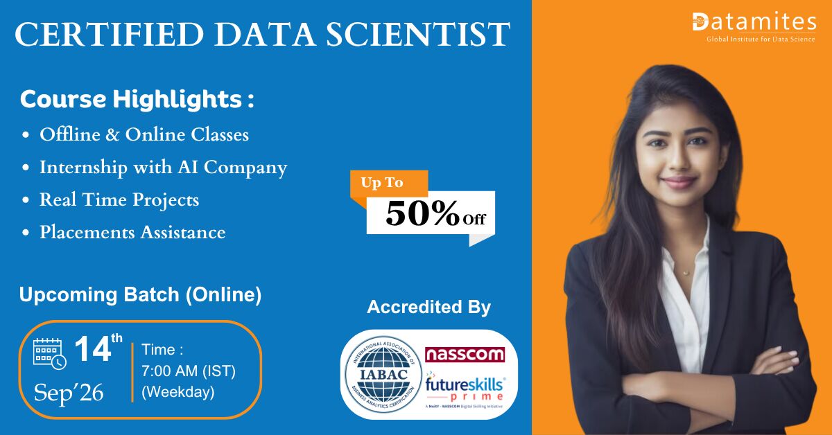 Hyderabad, Education, DataMites Top Data Science Offline Classes Hyderabad