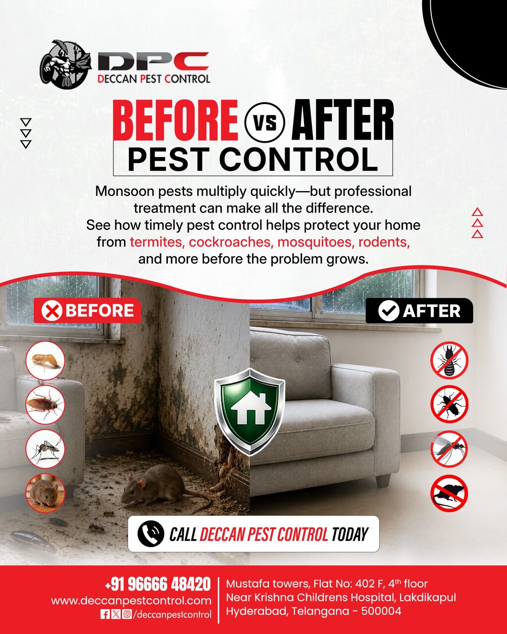Hyderabad, Pest Control, Deccan Pest Control - Pest Control Services In Hyderabad