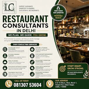 New Delhi, Business, Restaurant Consultants In Delhi For Complete Restaurant Setup