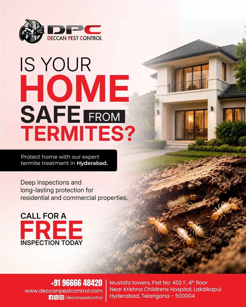 Hyderabad, Pest Control, Termite Pest Control Service - Deccan Pest Control