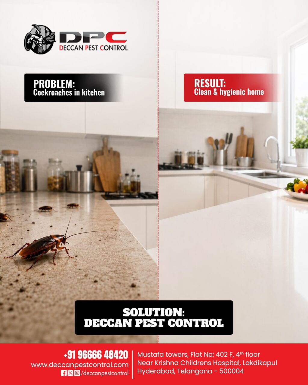 Hyderabad, Pest Control, Deccan Pest Control - Best Cockroach Control Services In Hyderabad