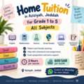 Home Tuition In Aziziyah For Grade 1 To 5 &ndash; All Subjects &ndash; 600 SAR