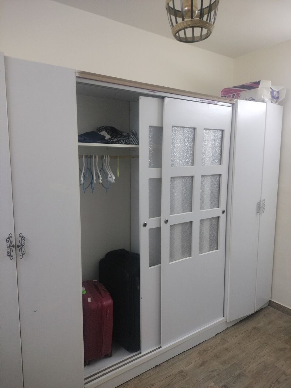 Al Malaz, Furniture, SAR 1350,  Double  Bed + Baby Bed + Shoe Rack+ Side Table + Makeup Mirror With Drawal +Sofa Set