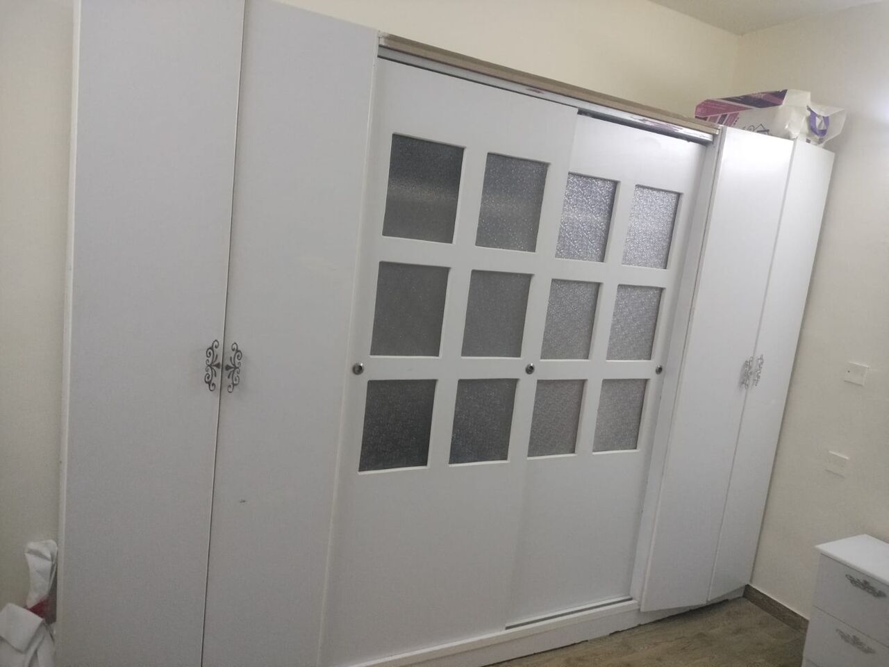 Al Malaz, Furniture, SAR 1350,  Double  Bed + Baby Bed + Shoe Rack+ Side Table + Makeup Mirror With Drawal +Sofa Set