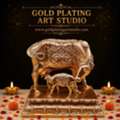Gomatha 3"H Gold-Plated Idol