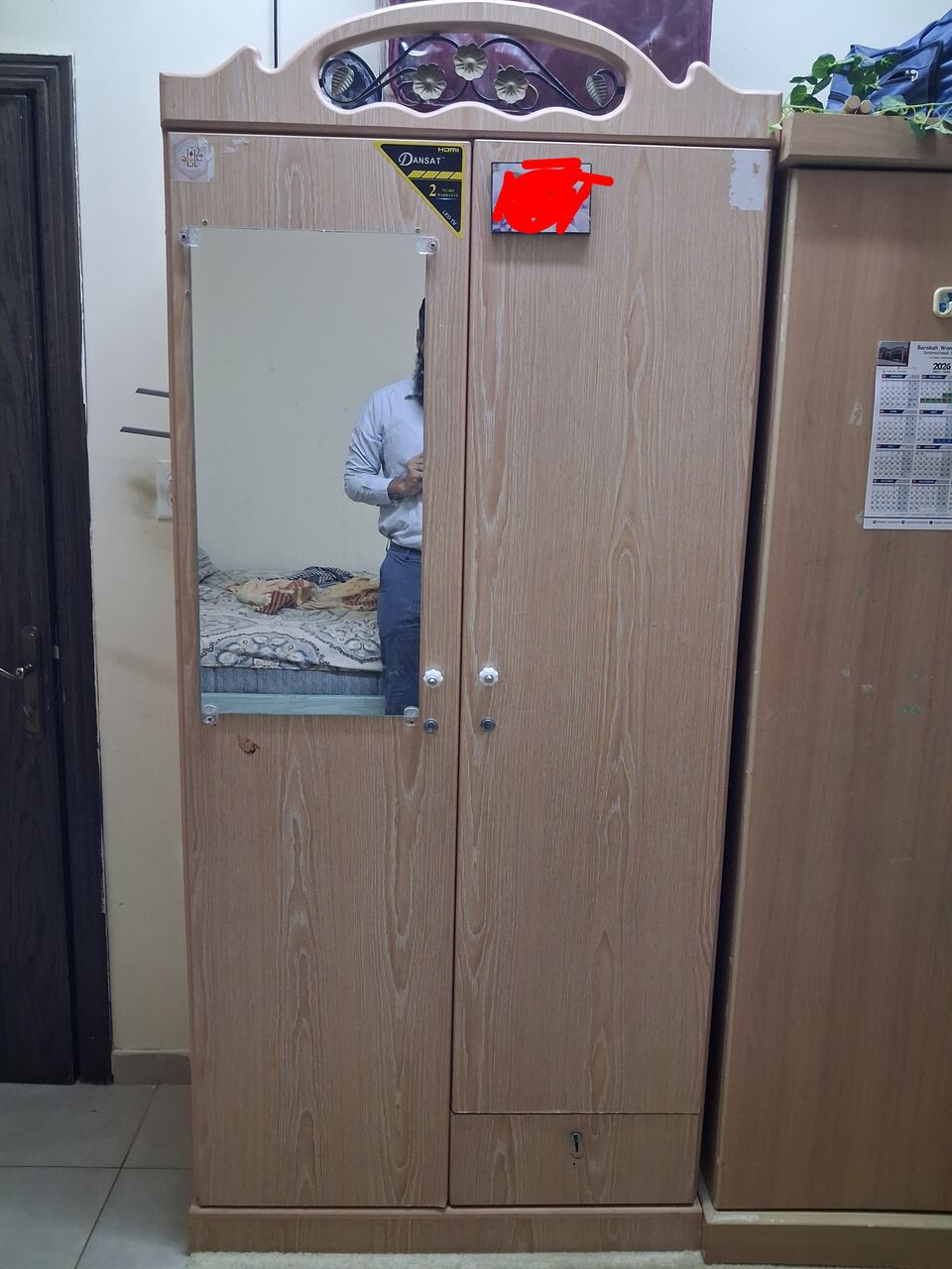 Al Khobar Al Shamalia, Furniture, SAR 250,  2 Door Wardrobe (Cupboard)