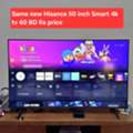 BHD 60,  50 Inch 4k Smart Tv Hisance New Condition 60 Bd Msg 3670 8372 Wts Ap