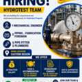📢 WE ARE HIRING! – HYDROTEST TEAM 📢