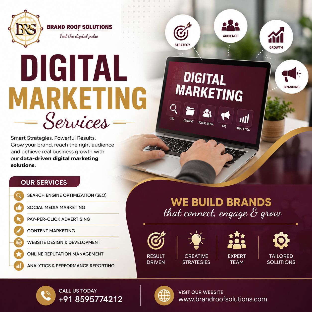 New Delhi, Marketing, Digital Marketing Services At Great Rates | Brand Roof Solutions