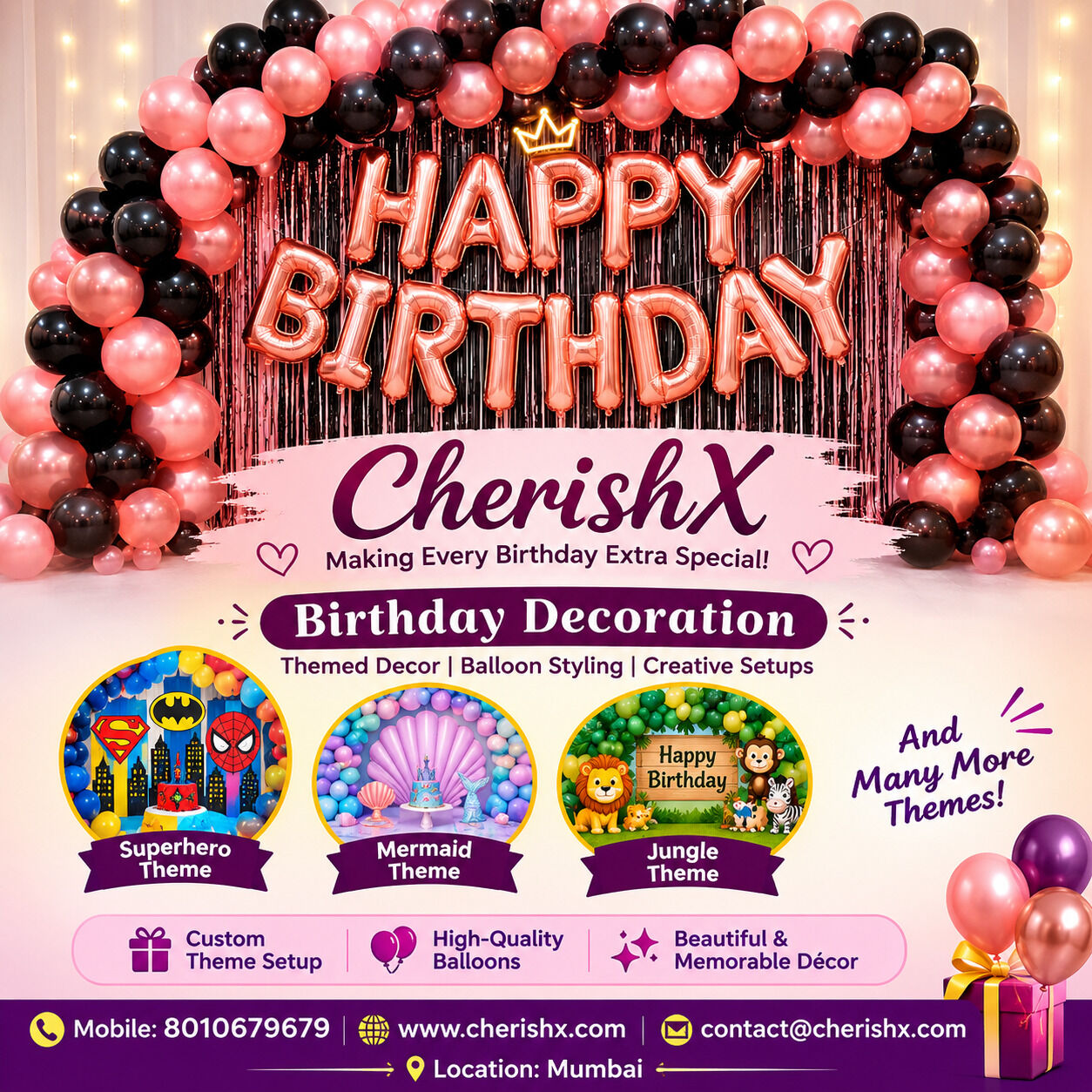 Mumbai, Event Planning, K-Pop Demon Hunters Birthday Decoration In Mumbai