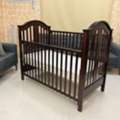 SAR 400,  Junior Brand Baby Wood Crib 130×70 Adjustable With Parents Bed
