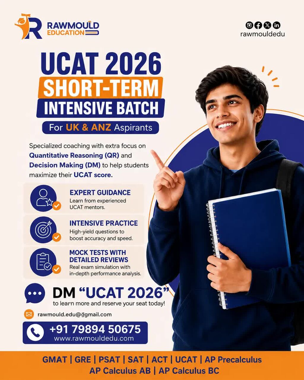 Hyderabad, Education, Rawmould Education - UCAT Online Coaching In Hyderabad