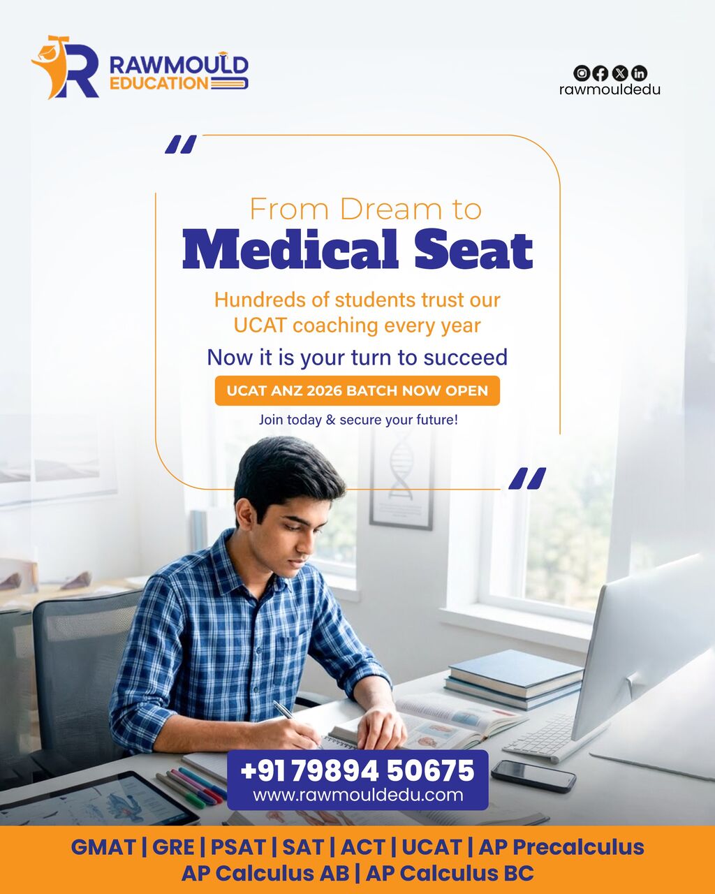 Hyderabad, Education, Rawmould Education - UCAT Online Coaching In Hyderabad