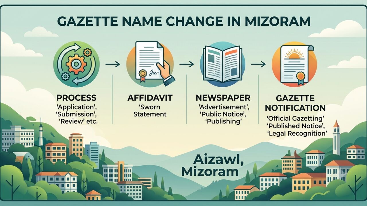 New Delhi, Legal, Apply Online For Gazette Name Change In Mizoram | Vakil India