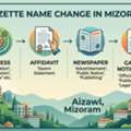 Apply Online For Gazette Name Change In Mizoram | Vakil India