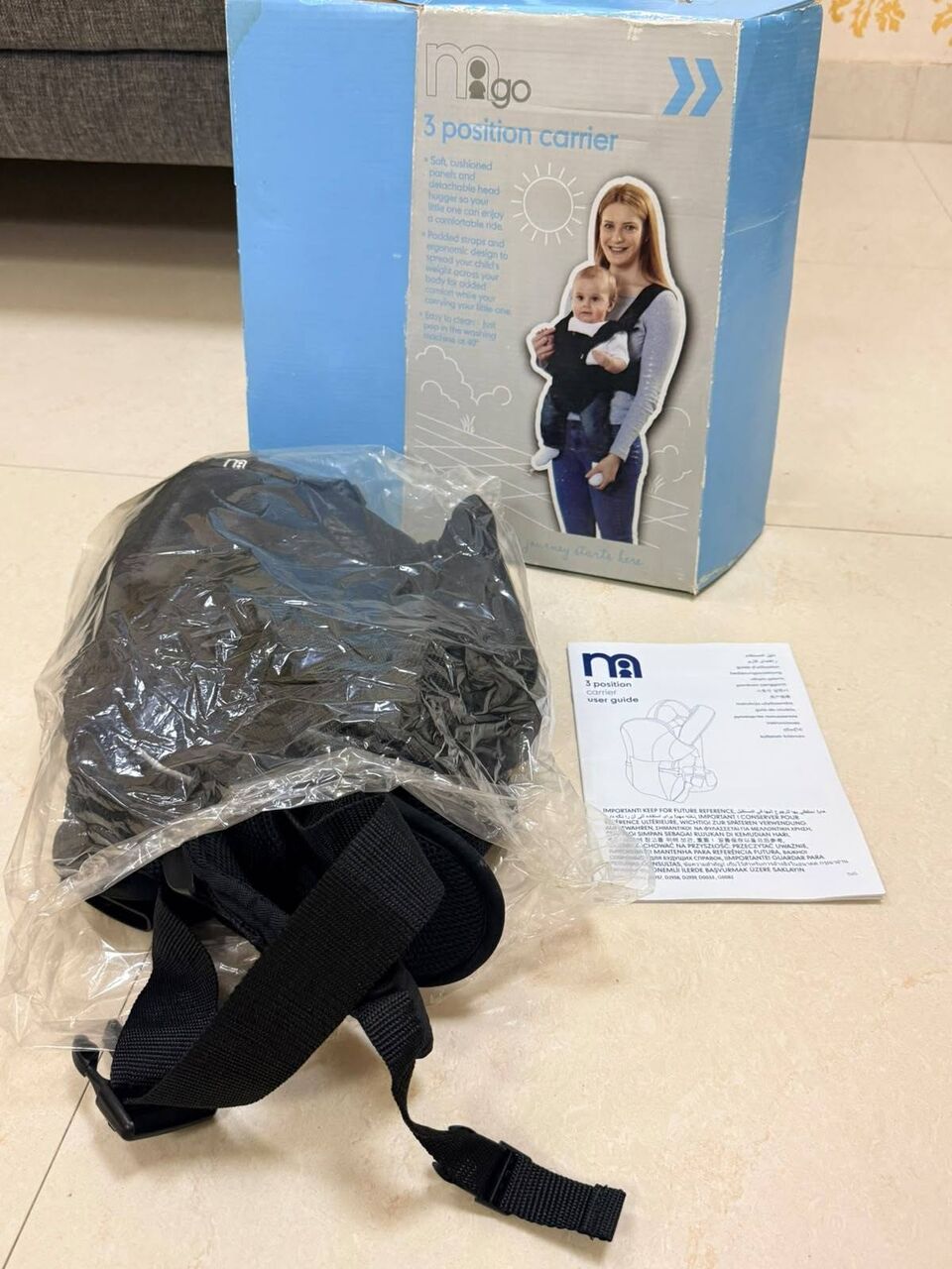 Riyadh, Baby & Kid Stuff, SAR 120,  Mothercare Brand-Baby Luxury Carrier Belt New With Packing 3 Ways To Carry