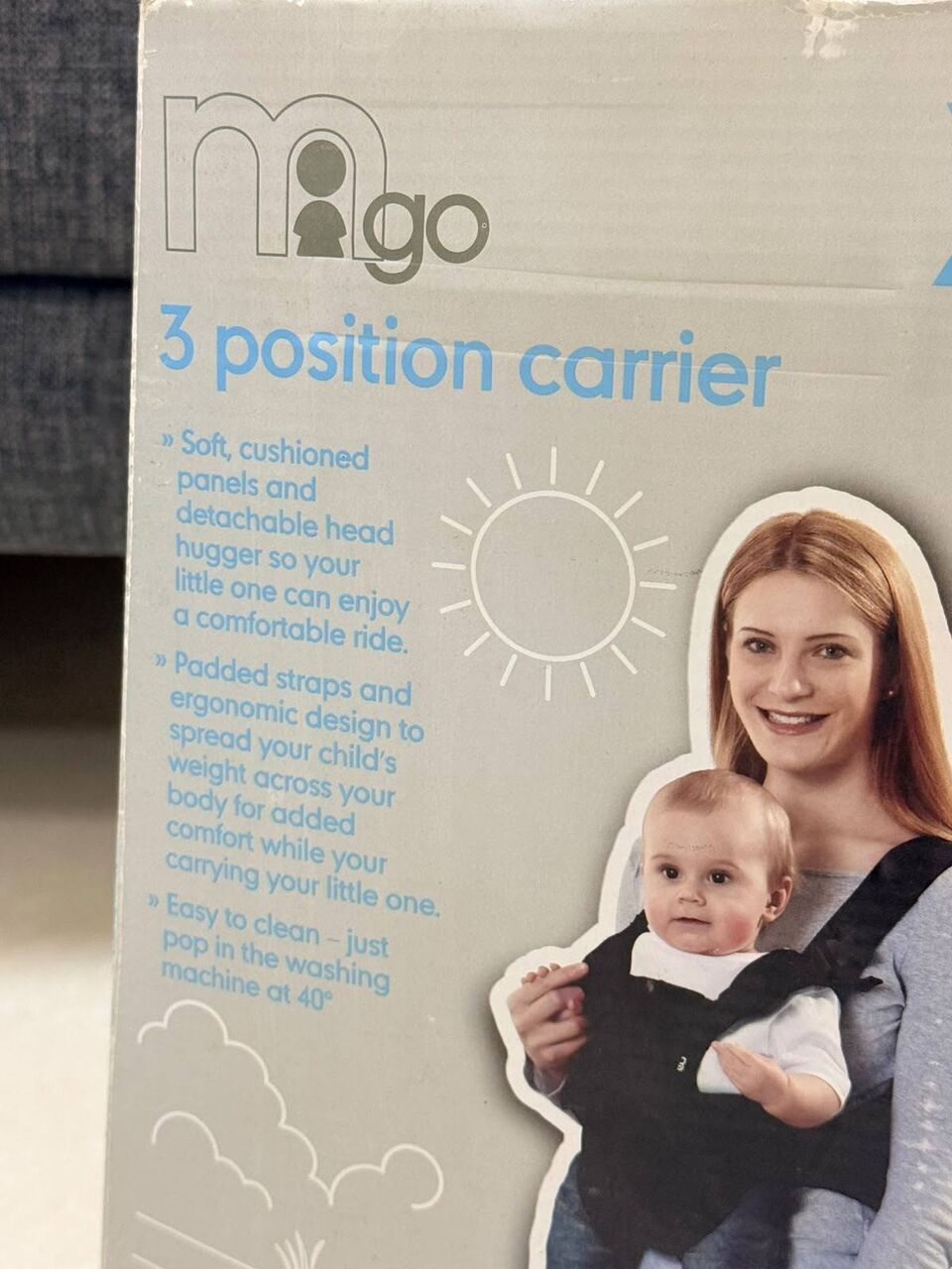 Riyadh, Baby & Kid Stuff, SAR 120,  Mothercare Brand-Baby Luxury Carrier Belt New With Packing 3 Ways To Carry
