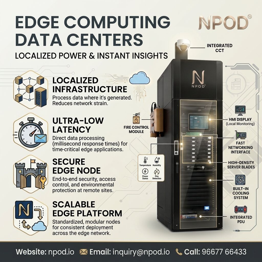 Noida, Computer, NPOD Edge Data Center Solutions For Modern IT Infrastructure