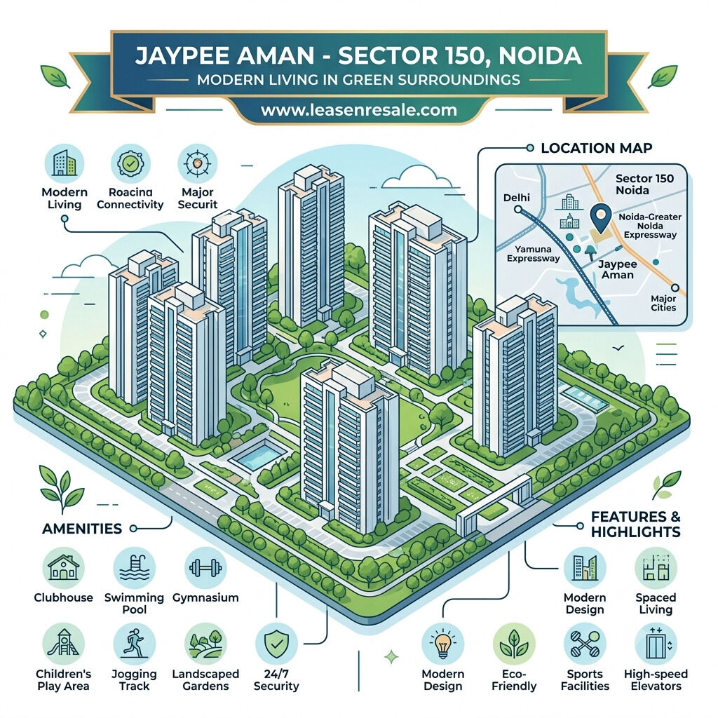 Noida, Apartments, Flats, Houses & Villas, Jaypee Aman Sector 150 Noida Luxury Living