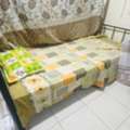 SAR 400,  Single Bed Frame With Matress And Panasonic Tv