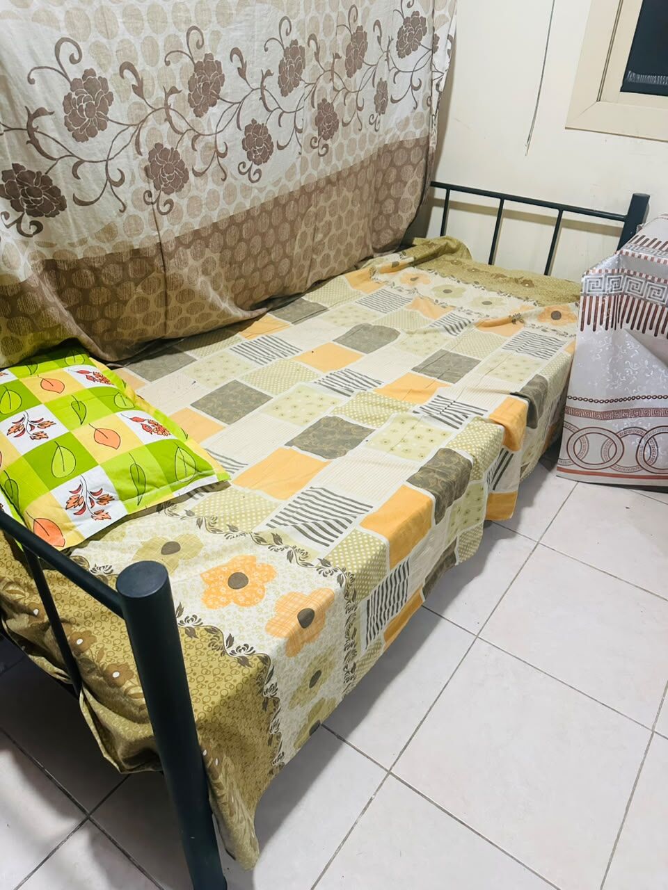 Makkah, Furniture, SAR 400,  Single Bed Frame With Matress And Panasonic Tv