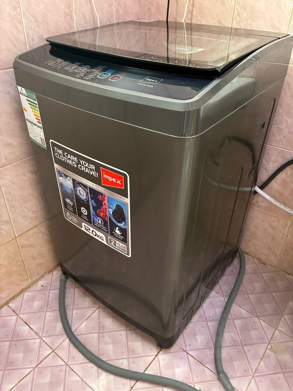 Riyadh, Appliances, SAR 850,  Impex 12Kg Fully Automatic Top Load Washing Machine