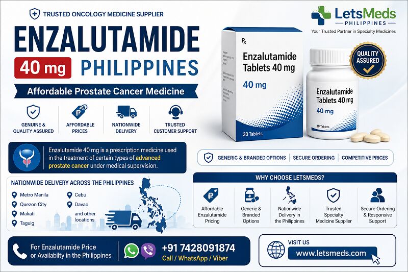 Manila, Health & Beauty Items, USD 1,  Generic Enzalutamide Available In The Philippines | LetsMeds