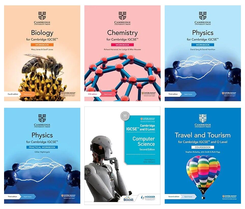 Riyadh, Books, SAR 30,  Cambridge IGCSE Books &mdash; Biology, Chemistry, Physics, Computer Science, Travel & Tourism