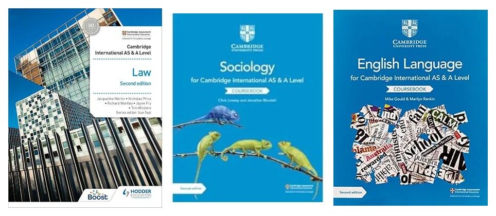 Riyadh, Books, SAR 120,  Cambridge International AS & A Level &mdash; Law, Sociology & English Language (as New)