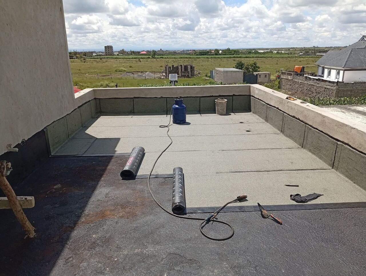 Dammam, Construction, Bitumen Waterproofing Work.