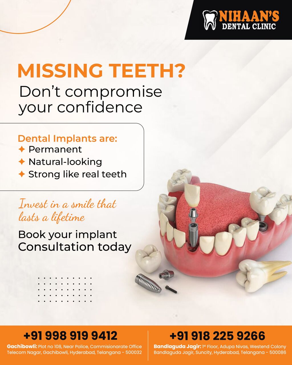 Hyderabad, Dental, Nihaans Dental Clinic - Dental Clinic Near Gachibowli