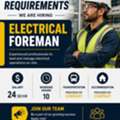 🚨 URGENT HIRING – ELECTRICAL FOREMAN ⚡