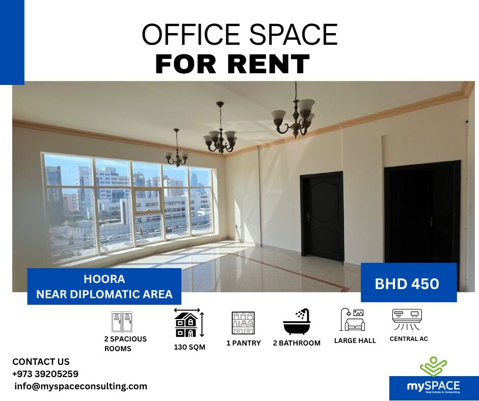 Diplomatic Area, Offices, BHD 450,  130 Sq. Meter,  Spacious Fully Furnished Office For Rent Near Diplomatic Area