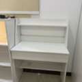 SAR 150,  White Study Desk With Raised Back Shelves