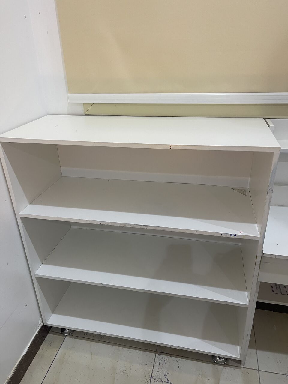 Riyadh, Furniture, SAR 150,  White 3-Tier Bookcase / Storage Shelf