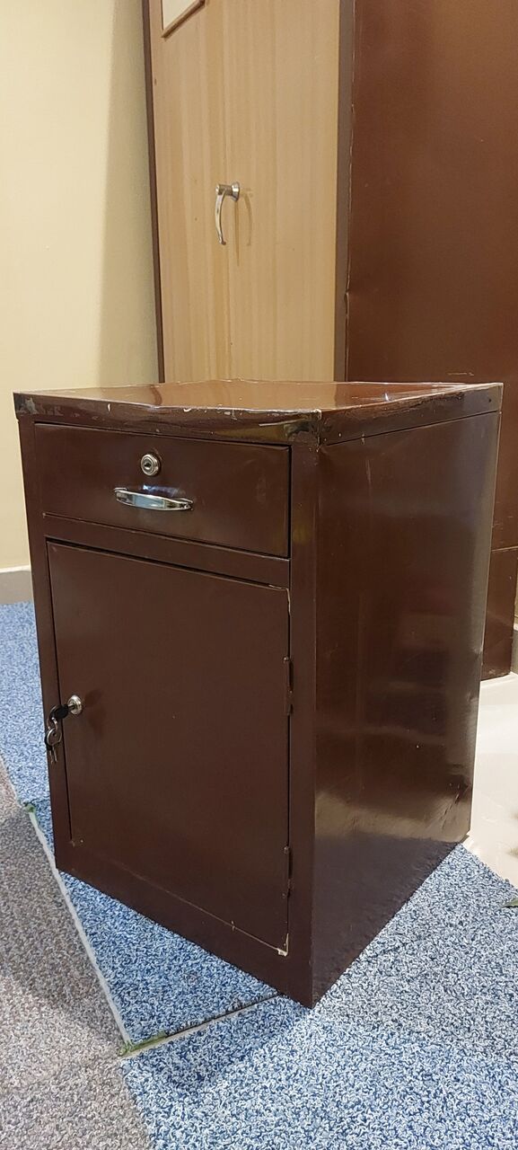 Riyadh, Household Items, SAR 90,  Single Bed (metal), Cabinet And Drawer For Sale
