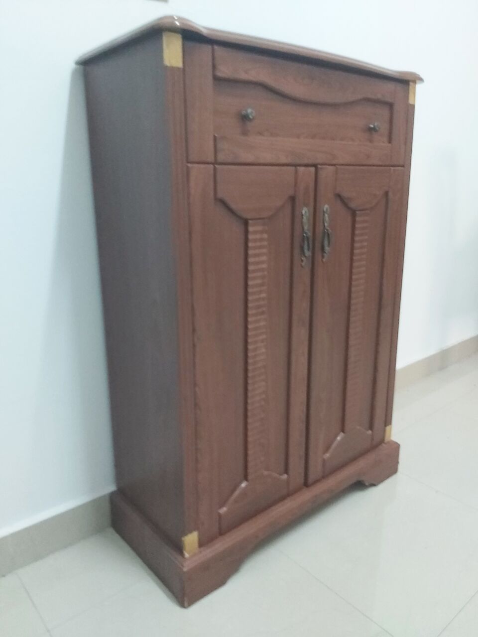 Dammam, Furniture, SAR 135,  Shoe Cabinet 75cm W X 110cm H One Drawer And 4 Shelves