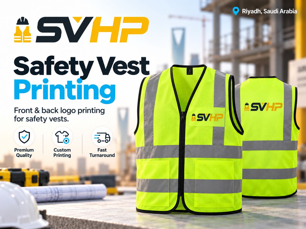 Al Malaz, Printing, Safety Vest & Safety Helmet Printing In Riyadh &ndash; Bulk Orders